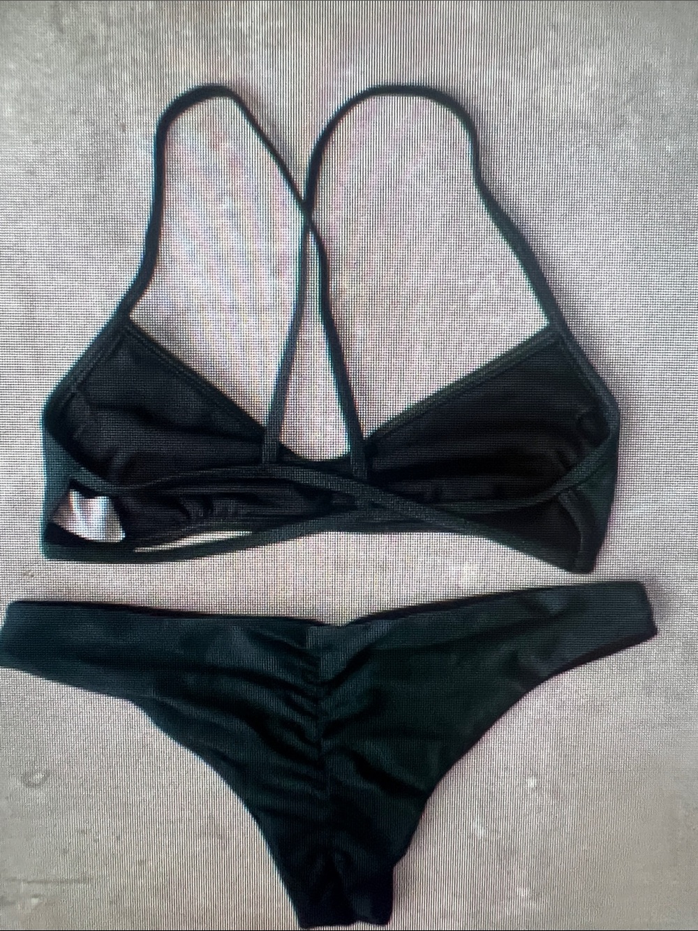 Black Strappy Bikini Set